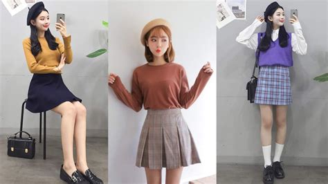 polo shirt outfit ideas female korean